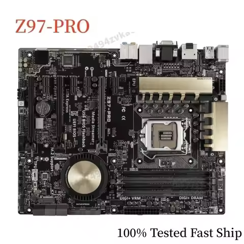 For Z97-PRO Motherboard Z97 32GB LGA 1150 DDR3 ATX Mainboard 100% Tested Fast Ship
