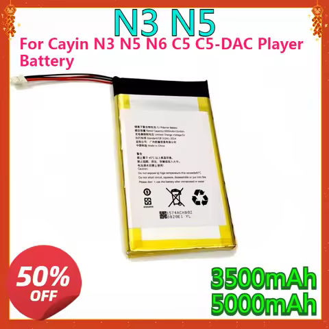 High quality replaceable For Cayin N3 N5 N6 N6ii i5 C5 C5-DAC Player Battery capacity 3500mah 3700ma