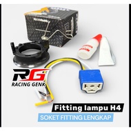 H4 Socket Fitting H4 Lamp Holder Complete Set Package