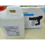 Nano Spray Gun 800ml + Sanitizer 5L