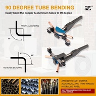 Adjustable design Z ZN999 Pipe Bender Kit, 1/4"-7/8" O.D., with 7 Size Dies & Pipe Cutter, 90° Rever