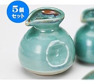 Set of 5, Buckwheat Jade Buckwheat Tokuri (Large) [10 x 10.2 cm 300cc] Japanese Tableware, Restauran