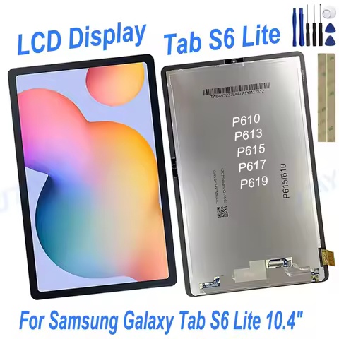 New Ori Tablet LCD Display Touch Screen Digitizer Assembly Replacement for Samsung Galaxy Tab S6 Lit
