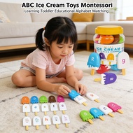 mainan abc kanak kanak aiskrim ABC toys alphabet toy toddler toys ice cream toys