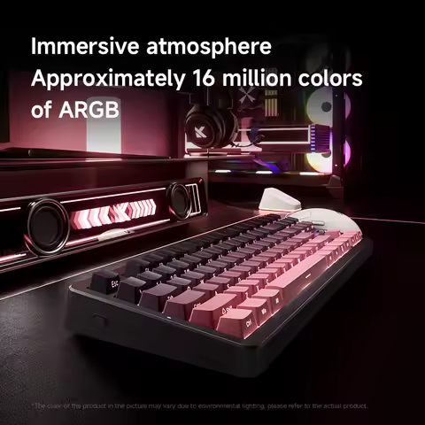 MCHOSE G87 V2 Mechanical Keyboard Customized Knob Gasket Wireless Tri-mode 10000mAh 0.125ms HotSwap 