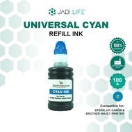 Jadi Universal Inkjet Printer CISS Refill Ink Dye Ink Printer Cyan 100ml For for HP 678 680 682 60 6