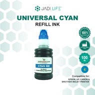 Jadi Universal Inkjet Printer CISS Refill Ink Dye Ink Printer Cyan 100ml For for HP 678 680 682 60 61 67 703 704 46 22