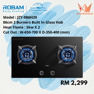 ROBAM 78cm 2 Burners Built In Gas Hob JZY-9B6H20 / Gas Stove / Dapur Gas JZY9B6H20 / KUTCHENHAUSS