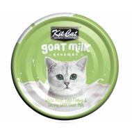Kit Cat Goat Milk Gourmet White Meat Tuna Flakes &amp; Shrimp Grain-Free Canned Cat Food 70g