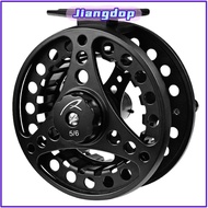 JIANGPH Fly Fishing Reel, 2+1BB Bearings 85mm Diameter Fly Reel, Durable Aluminum Alloy 5/6 WT Fishi