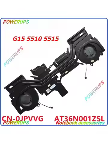 New Original Laptop CPU/GPU Cooler Heatsink&Fans For DELL G15 5510 5515 0JPVVG AT36N001ZSL