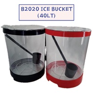 READY STOCK B2020-40L / B25-25L Round Ice Bucket  Food Grade / Pasar Malam Tong Air / Acrylic Drink 