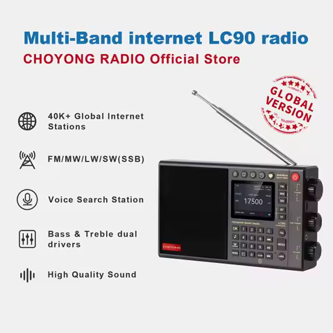 CHOYONG LC90 Radio Multi-Band Smart Internet Radio (GLOBAL VERSION) WIFI/4G AM/FM,SSB,Longwave&Short