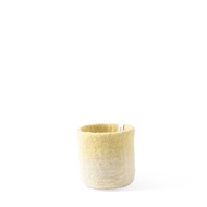 Aveva Design瑞典羊毛氈 FLOWER POT 18羊毛氈漸層容器(小) 花器 盆器 盆栽 多色/ 檸檬黃
