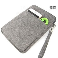 GMO 2免運Huawei華為MediaPad M5 8.4吋 拉鍊款亞麻布 手拿袋手機套 手機殼手拿頸掛 灰色