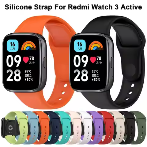 Watchband For Xiaomi Redmi Watch 3 Active Strap Replacement Silicone Wristband For Redmi Watch 3Acti