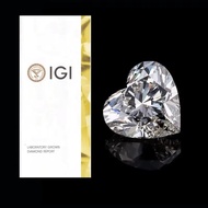 Messi Jewelry With IGI Certificate Heart Shape Lab Grown Diamond 1ct 1.5ct 2ct 2.5ct 3ct CVD HPHT Fa