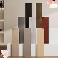 LILAC Skirting Line, Wood Grain Living Room Floor Tile Sticker, Home Decor Self Adhesive Waterproof Windowsill Waist Line