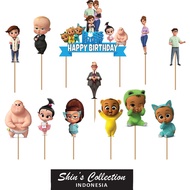 Cake topper Baby Boss family and friends 1 set Contains 12 pcs