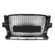 For RSQ5 Style Front Bumper Mesh Hood Grill Grille Universal For Audi Q5 ABS Bumper Grill 09-12 For 