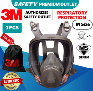 (ORIGINAL) 3M 6800 Full Facepiece Reusable Respirator (Good Quality) Gas Mask Painting