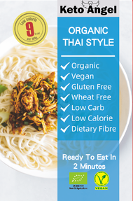 Keto Angel Organic Konjac Noodle | Udon | Angel Hair | Spaghetti | Penne | Thai Style | Lasagne | Tagliatelle | Rice | 270g