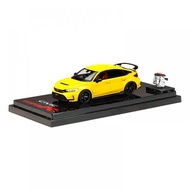 HOBBY JAPAN HONDA CIVIC TYPE-R FL5 YELLOW DIECAST SCALE 64