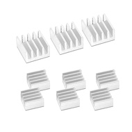 Pi 3 Heatsinks Kit by MakerSpot Silver Aluminium Heatsink Cooler Cooling Kit for Raspberry Pi 3,Pi 2