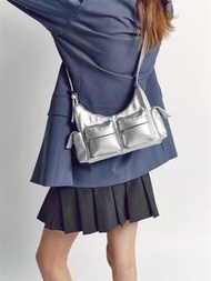 韓國 Samo ondoh Y2K 返學 返工 去街 袋 pocket mug bag M silver