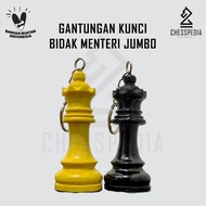 Chesspedia Gantungan Kunci Bidak Catur Kayu Mentaos Menteri