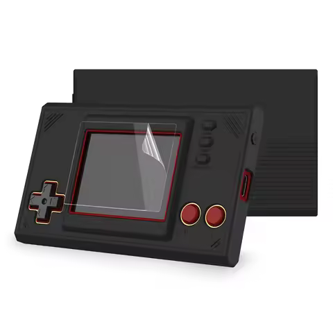 PlayVital Silicone Cover Protective Case Skin W/2 Pcs Screen Protectors for Nintendo Game & Watch: S