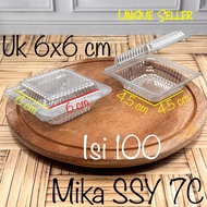 Mika 7C SSY 7 C contents 100 pcs Size 6x6 cm 6 cm Mika Cake Bika Ambon Klepon Jentik Manis Putu Ayu 