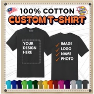 Custom T-Shirt Printing Cetak Baju Custom Print T-shirt Custom Design Baju Cotton/CUSTOMIZE