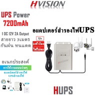 HVISION New Arrival เครื่องสำรองไฟ UPS POWER SUPPLY 3600-20000mAh 12V / 9V / 5V OUTPUT 2A OUTPUT ใช้