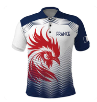 Custom France Rugby Polo Shirt Summer Paris 2024 LT9 polo T-shirt, Free Customization Service No.527