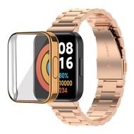 สายนาฬิกาข้อมือ ชนิดสเตนเลส + เคส Redmi Watch 4 สายนาฬิกาข้อมือสำหรับ xiaomi redmi watch4/redmi watc