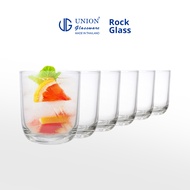 UNION GLASS Clear Glass Rock Glass Water, Juice, Soda, Liquor Glass 295ml | 10oz [Set of 6]