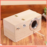 Pet Wood Parakeet Budgie Cockatiel Breeding Nesting Bird Avery Cage Box YW