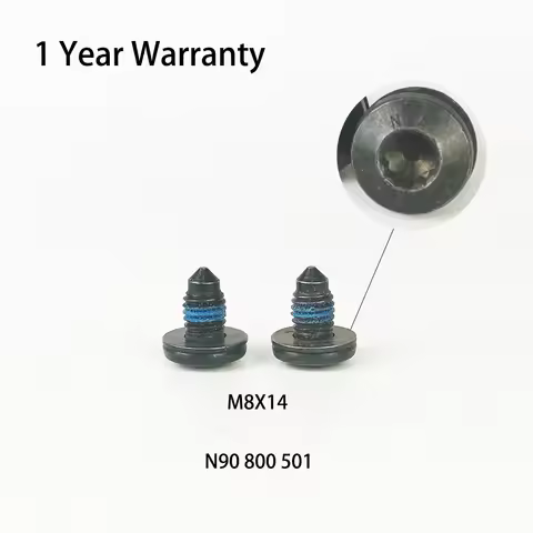 2 pcs Door Lock Actuator of Screw N90800501 M8X14 for A4 A6 RS6 A8 A3 TT RS4 POLO PASSAT GOLF JETTA