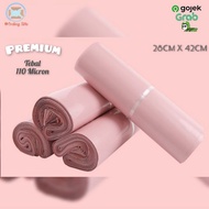 BABY PINK PREMIUM GLOSSY POLYMAILER PLASTIC ONLINE PLASTIC BAG 28CM X 42CM PLASTIC/ WRAP PACKING PLA