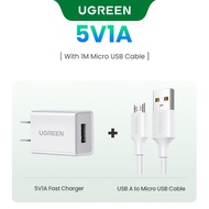 UGREEN 5V 1A USB Charger with Cable for Android Phone