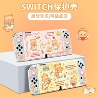 Cute Little Bear Switch Protective Case for Nintendo Switch Oled and Switch NS, Soft Joycon Case Switch Accessories