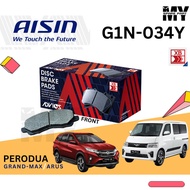 Advics Aisin Heavy Duty Disc Brake Pad Front G1N034Y  Daihatsu Granmax 1.5 Grandmax