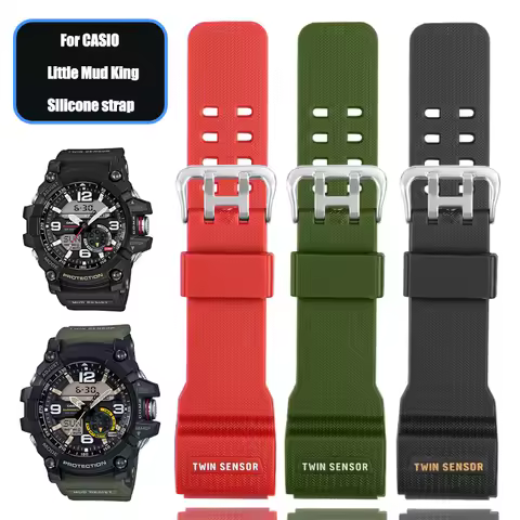 Resin Silicone Watch Band For Casio G-SHOCK Little/Small Mud King GG-1000 GWG-100 GSG-100 Rubber Wat