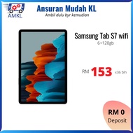 Ansuran Mudah Kl- Samsung Tab S7 wifi (6+128gb) RM 153/bln (ori new set)