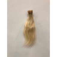 Blonde human hair extension 30cm