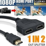 TERMURAH!!! 30CM Hdmi splitter 2 port 10P/ HDMI SPLITTER 1-2 30CM