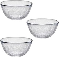 Aderia F47104 Glass Bowl, Clear, Diameter 5.6 x Height 2.8 inches (14.3 x 7 cm), Crafty Standard Bow