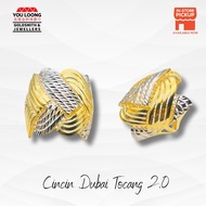 Youloong Cincin Dubai Tocang Cutting 2.0 Design EMAS916