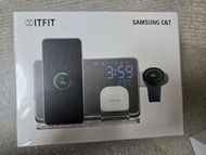 全新未開封，ITFIT  (手機、耳機、手錶)三合一多功能無線充電板